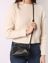 Cross Body Tas Th Feminine  Gerecycleerd Polyester Tommy hilfiger Zwart th feminine  AW15249-vue-porte